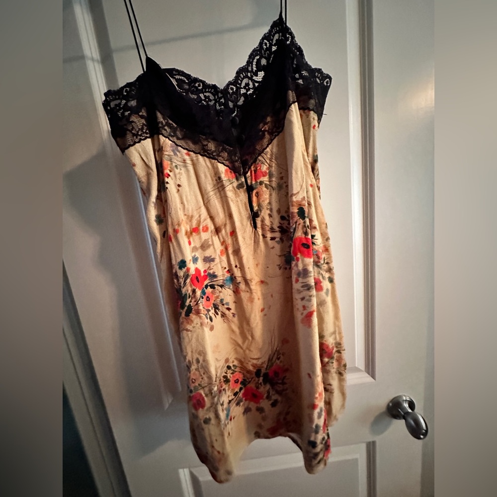 Zara slip dress with floral design